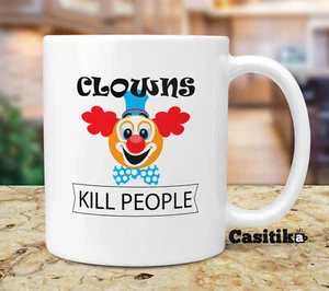 Zirkus Clown Kaffeebecher, Clowns töten Menschen lustig Zirkus - Bild 1 von 6