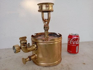Radio Suecia en latón antiguo estufa de aceite aspiradora vintage - Imagen 1 de 23