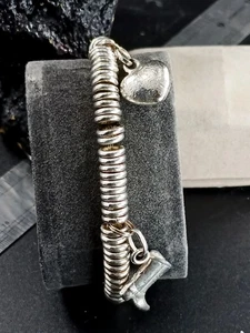 Vintage y2k Sterling Silver Links of London Heavy Sweetie Charm Bracelet 63g - Picture 1 of 15