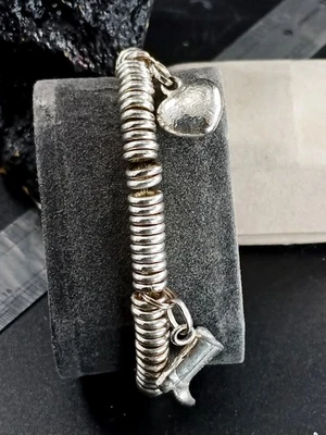 Vintage y2k Sterling Silver Links of London Heavy Sweetie Charm Bracelet 63g - Image 1 of 4