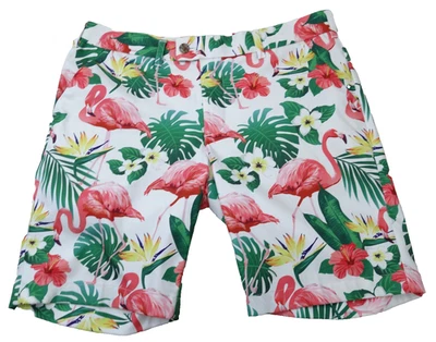 Loudmouth Golf Shorts Men Size 36 Flamingo Floral Tropical Print - Image 1 of 4