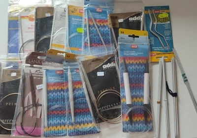 Verpackte 20 St.Rundstricknadeln und Socken Stricknadel div Stärken - Bild 1 von 4