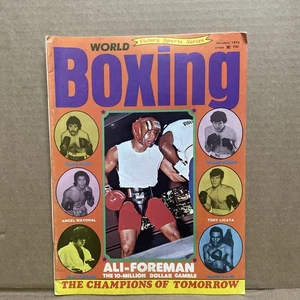 1975 January World Boxing Magazine Muhammad Ali George Foreman Curto Bobick - Bild 1 von 9