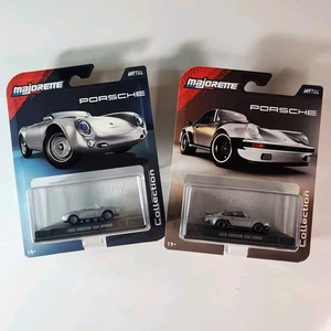 Majorette Porsche 930 & 550 Spyder Silver Lot of 2 2025 Metal Collection New - Picture 1 of 16