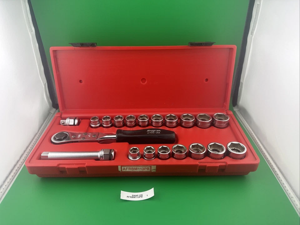 Snap On AFRBM113PB SAE & Metric Ratcheting Low Clearance Socket Set - Image 1 of 4