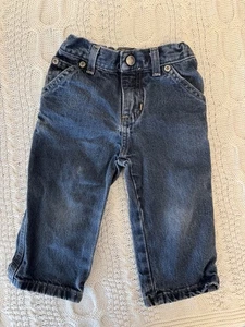 Pantalones de mezclilla Sonoma bebé niño 18 meses cintura ajustable azul - Imagen 1 de 4