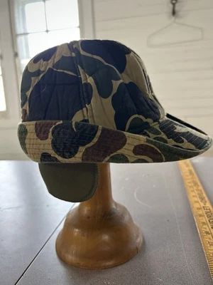 Sombrero de caza Jones vintage de camuflaje de pato años 60/70 Foto 1 de 4