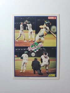 1990 Score Baseball - 1989 World Series Oakland Athletics #702 - Picture 1 of 2