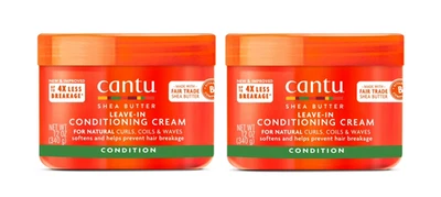 Cantu Shea Butter for Natural Hair Leave-In Conditioning Cream 12 floz-PACK OF 2 - Image 1 of 4