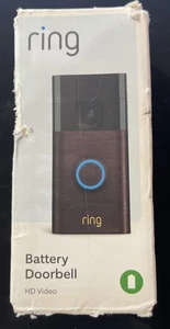 Ring - Battery Doorbell Smart Wifi Video Doorbell  Venetian Bronze - Picture 1 of 6