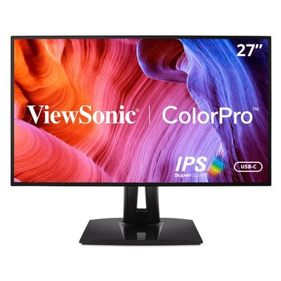 Monitor IPS ViewSonic VP2768a 27" 1080p moldura fina sRGB ColorPro com 90W USB C - Imagem 1 de 4