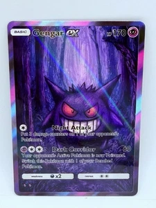 Pokemon Gengar Darkness Special #10 Doujin Kawaii Holo Illustration Art Card - Picture 1 of 1