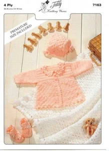 Knitting Pattern 7163 Matinee Set and Shawl. - Picture 1 of 1