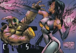 Brandon Peterson show firmato Top Cow Cyber Force estate 1996 card 66 Cyblade - Foto 1 di 2