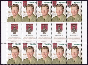 2015 Australian VC Legends MUH Illustrated Gutter Strip - Dan Keighran - Imagen 1 de 1