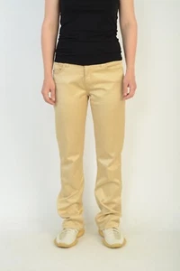 Jacob Cohen Luxury Wmns Beige Cotton & Viscose Denim Jeans Size 31 Made in Italy - Picture 1 of 24