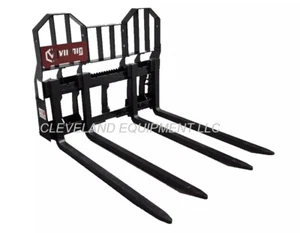 48" BLOCK FORKS & FRAME ATTACHMENT Skid-Steer Track Loader Cinder Brick Forks - Picture 1 of 8