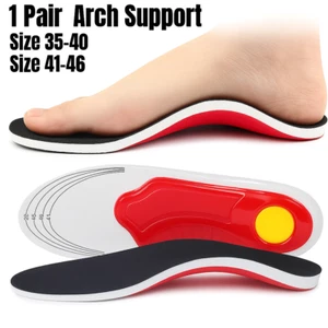 Orthotic Shoe Insoles Inserts Arch Support Plantar Fasciitis Flat Feet Heel Pain - Picture 1 of 9