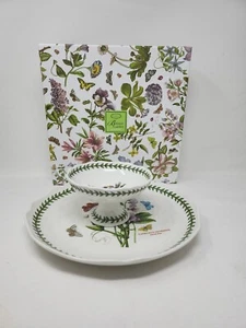 Portmeirion Botanischer Garten Chip und Dip, 11" Porzellanplatte Neu im Karton - Bild 1 von 7