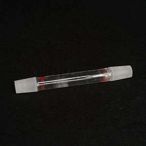 19/26 Both Male Joint Glass Straight Connecting Adapter Tube Lab Glassware - Picture 1 of 4