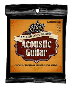 GHS S435 Americana Phosphor Bronze acoustic guitar strings, Medium .013-.056 - Picture 1 of 1