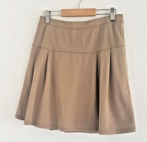 Gonna donna Chaps marrone plissettata chiffon lunghezza ginocchio linea A foderata taglia 16,5 - Foto 1 di 7