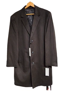 Abrigo Kenneth Cole New York Hombre Talla 44R Marrón #7324X Whitney Nuevo Con Etiquetas - Imagen 1 de 8