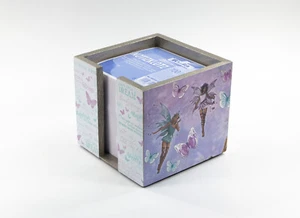 Zettelbox Make A Wish - Collage, Papierschnitt und Holz, signiert - Bild 1 von 3