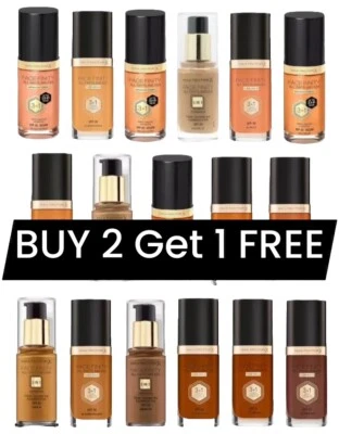 MAX FACTOR Facefinity 3 in 1 All Day Flawless liquid New Foundation 30ml SPF20 - Image 1 of 3