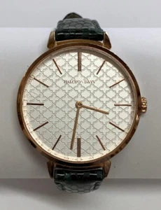 Ladies Halcyon Days Quartz Watch HD200667 35mm Green Leather Band Running - Picture 1 of 6