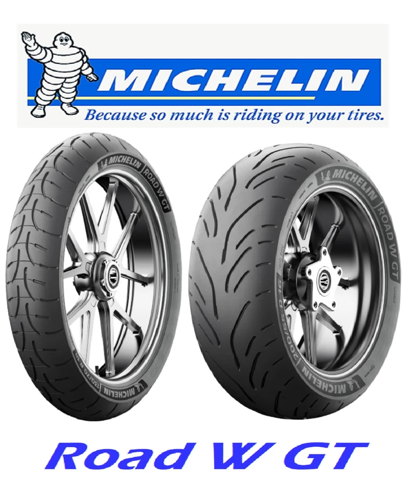 JUEGO NEUMÁTICOS MICHELIN ROAD W GT 130/70R18 Y 200/55R16 HONDA GOLD WING GL 1800 18-23 Foto 1 de 1
