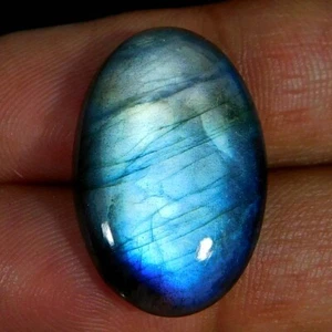 Natural Adorable Power Labradorite 17.10Cts. Oval Cabochon Loose Gemstone - Picture 1 of 3