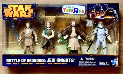Star Wars Battle of Geonosis Jedi Knights Set TRU Exclusive RARE! NEW MIB - Image 1 of 4