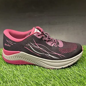 Dansko Pace Shoes Womens 10.5 Black Pink Sneakers Athletic Walking Comfort - Picture 1 of 9