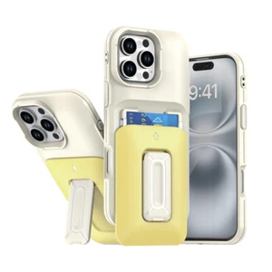 KARTENHALTER STOSSFEST STÄNDER HÜLLE COVE FÜR APPLE IPHONE 16 15 14 13 PRO MAX - Bild 1 von 33