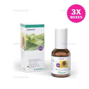 3X BBRAUN LINOVERA Oil 30ml Skin Regeneration and Wound Care 100% ORIGINAL - Picture 1 of 4