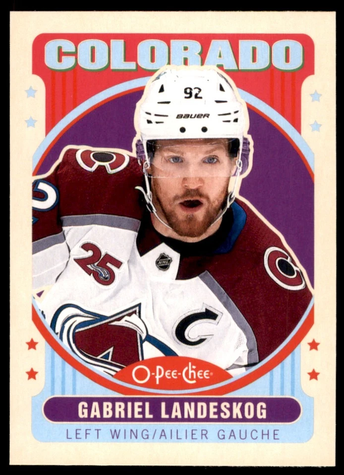 2021-22 O-Pee-Chee Retro Gabriel Landeskog #161 - Image 1 of 2