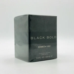 Kenneth Cole Black Bold Men Parfum Spray 3.4 oz 100 ml New In Box - Picture 1 of 2
