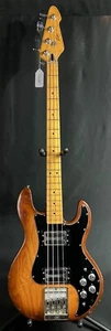 Vintage 1980 Peavey T-40 4-String Bass Guitar Sunburst Finish w/ Case - Picture 1 of 17