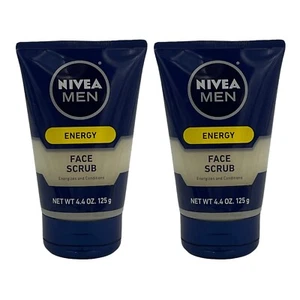 2 Pack Nivea for Men Energy Face Scrub 4.4 oz Pre Shave Energizes & Conditions - Picture 1 of 4