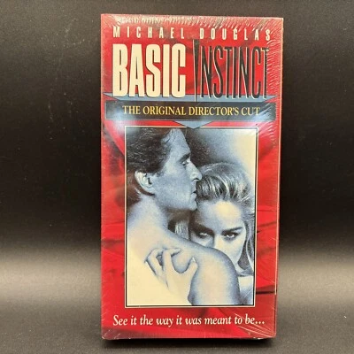 Basic Instinct Director's Cut - VHS Movie Michael Douglas New Sealed - Image 1 of 3