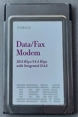 IBM PCMCIA DATA / FAX MODEM 85H4630 28.8 KBPS / 14.4 KBPS WITH INTEGRATED DAA - Image 1 of 4