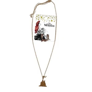 Disney The Little Mermaid Vintage Gold Rose Gold Charm Necklace and Ring Bundle - Picture 1 of 5
