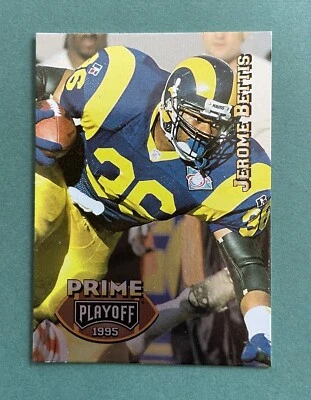 1995 Playoff Prime Football Jerome Bettis #6 Los Angeles Rams - Image 1 of 2