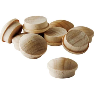 Birch 1/2" Screw Hole Buttons, 100-Pack - Picture 1 of 1