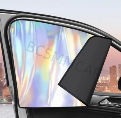 Magnet Car Front Window Side Window Curtain Sun Shield Covers Anti Sun UV 2pcs - Image 1 of 4