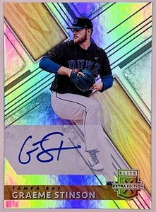 GRAEME STINSON On-Card Autograph 2019 Elite Extra Edition #88 TB RAYS DUKE