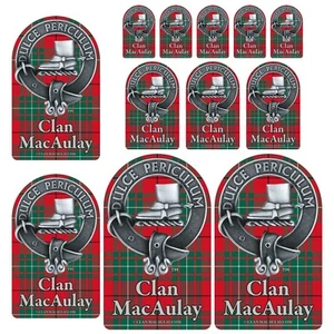 MacAulay Tartan und Clan Abzeichen Vinyl Aufkleber Sets - Bild 1 von 22