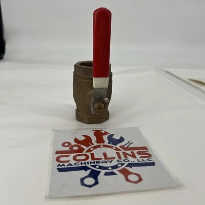 TOYO RED-WHITE BALL VALVE 1-1/2" THREADED FEMALE , 150 WSP, 5009 - Image 1 of 4