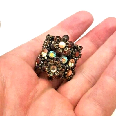 Michal Negrin flores amarillas cristal para mujer Foto 1 de 4